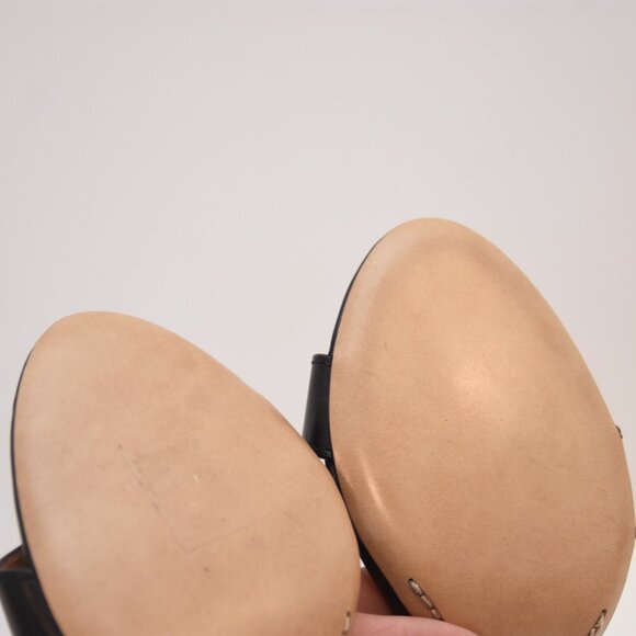 Ralph Lauren Collection Darcia Calfskin Sandal Heels Purple Label Shoes - Picture 12 of 15